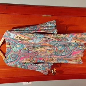 NWOT Tommy Hilfiger 3/4 Bell Sleeve Midi. Size 12